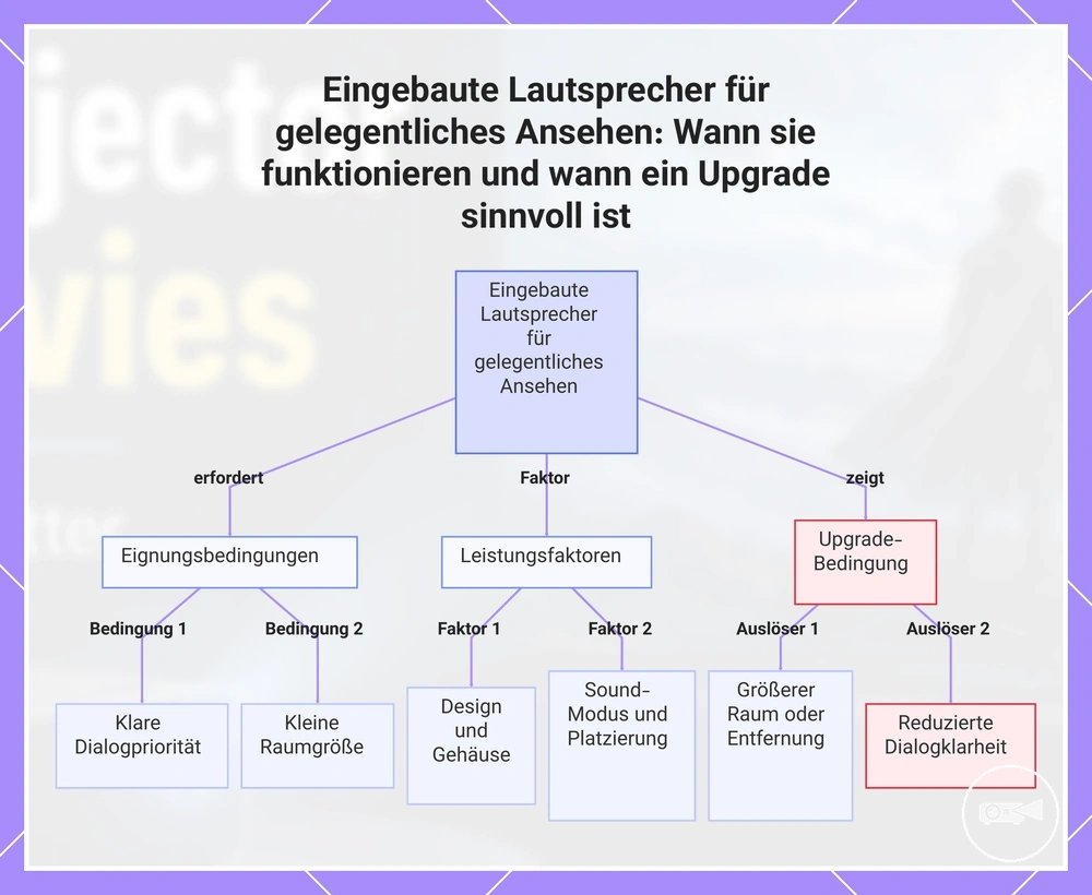 Eingebaute Lautsprecher für gelegentliches Ansehen: Wann sie funktionieren und wann ein Upgrade sinnvoll ist