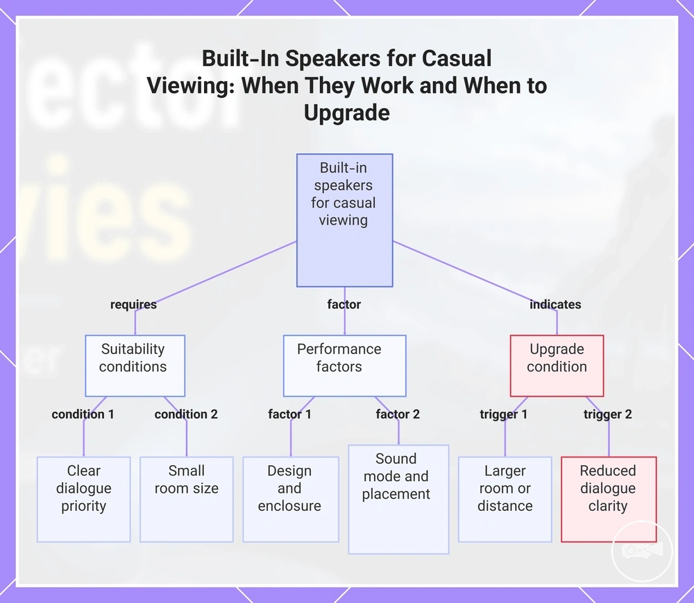 Built-In Speakers for Casual Viewing: When They Work and When to Upgrade