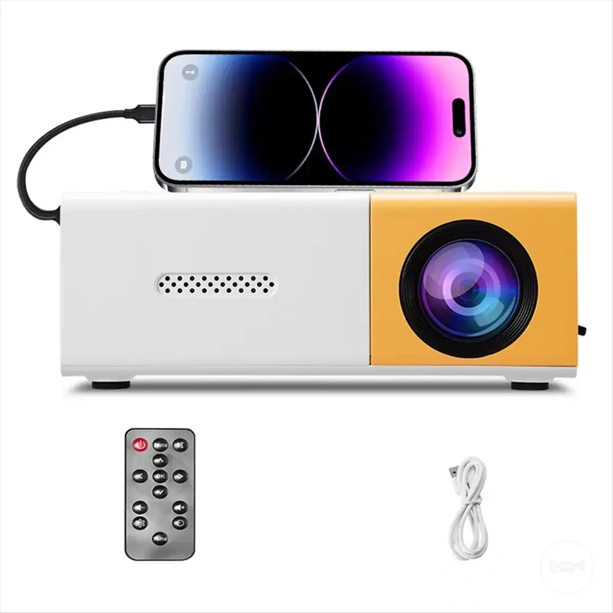 Mini projecteur portable avec prise en charge Full HD 1080P