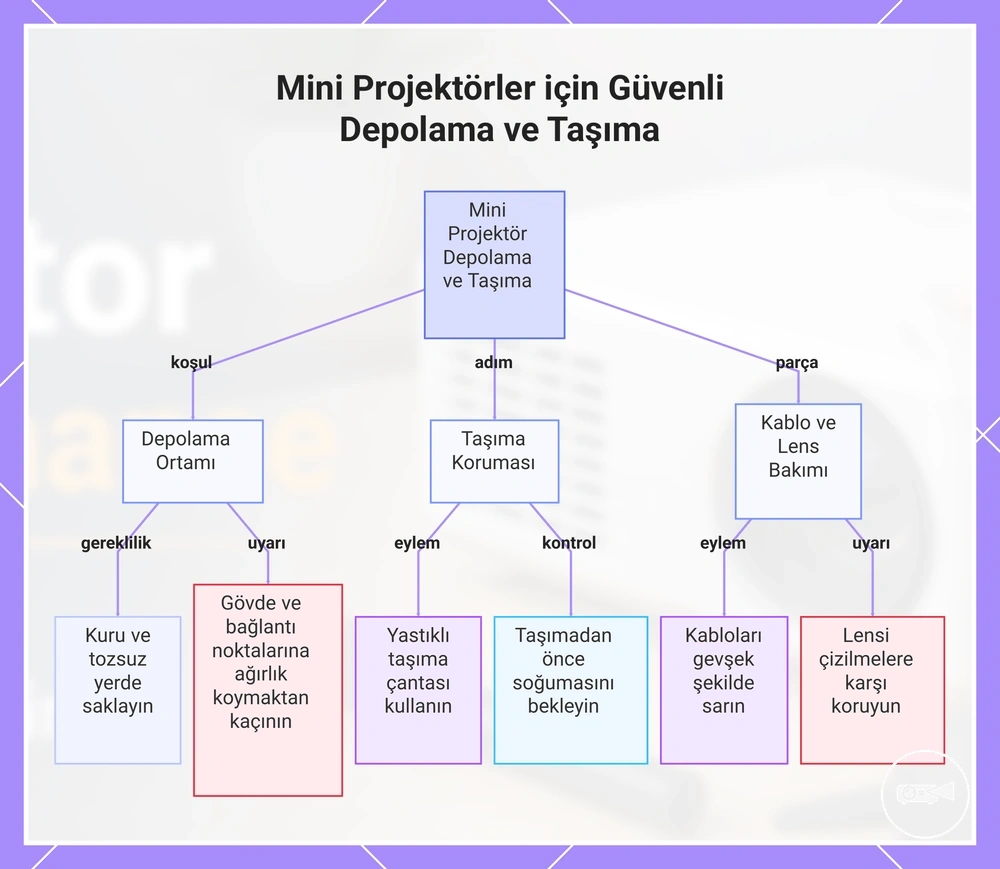 Mini Projektörler için Güvenli Depolama ve Taşıma