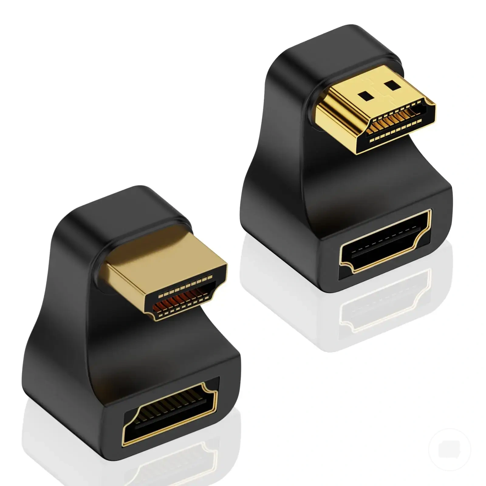 محول HDMI على شكل U بزاوية 360 درجة لتوصيل HDMI 2.1