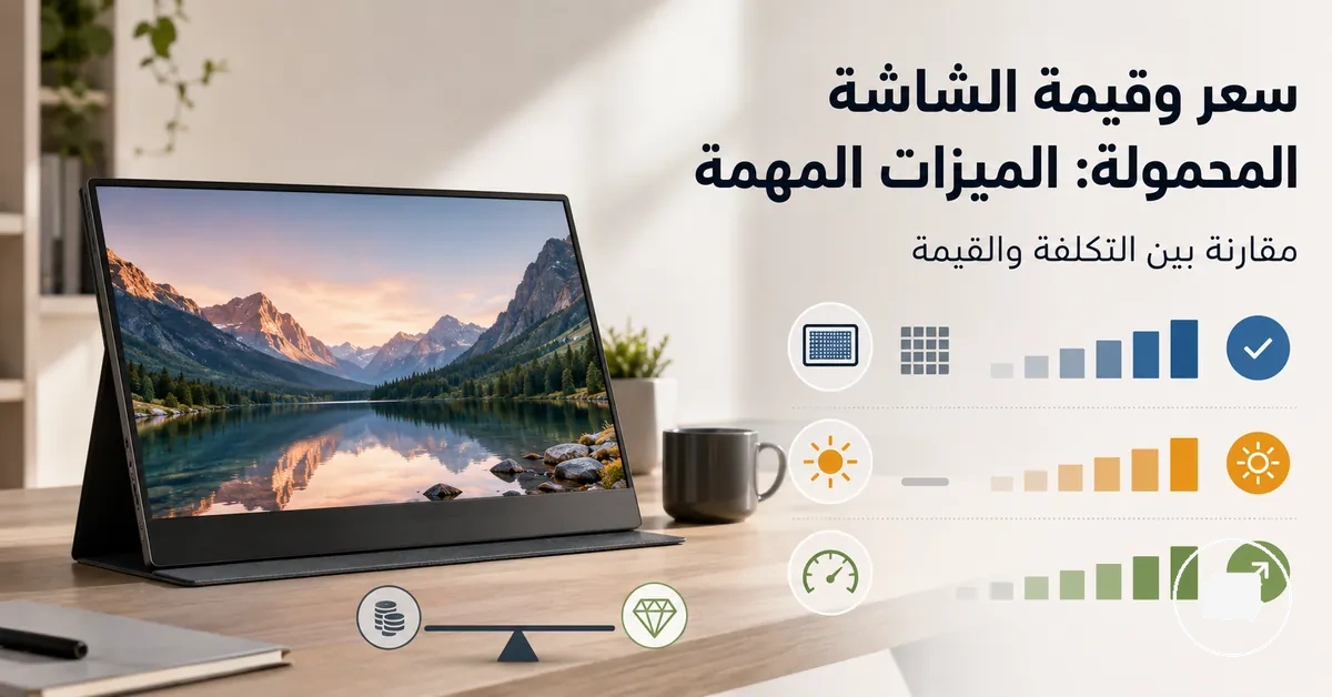 مقارنة ميزات الشاشة المحمولة لتقييم السعر والقيمة
