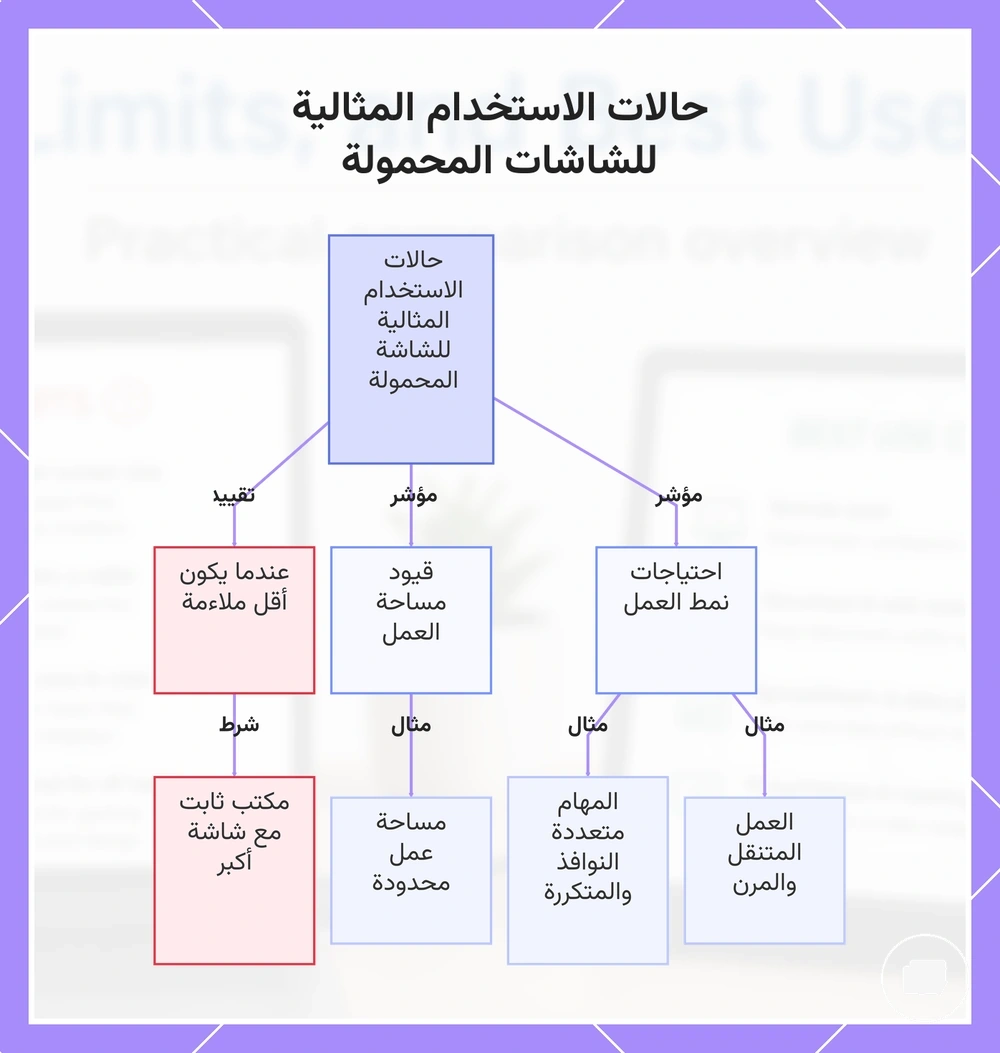 حالات الاستخدام المثالية للشاشات المحمولة