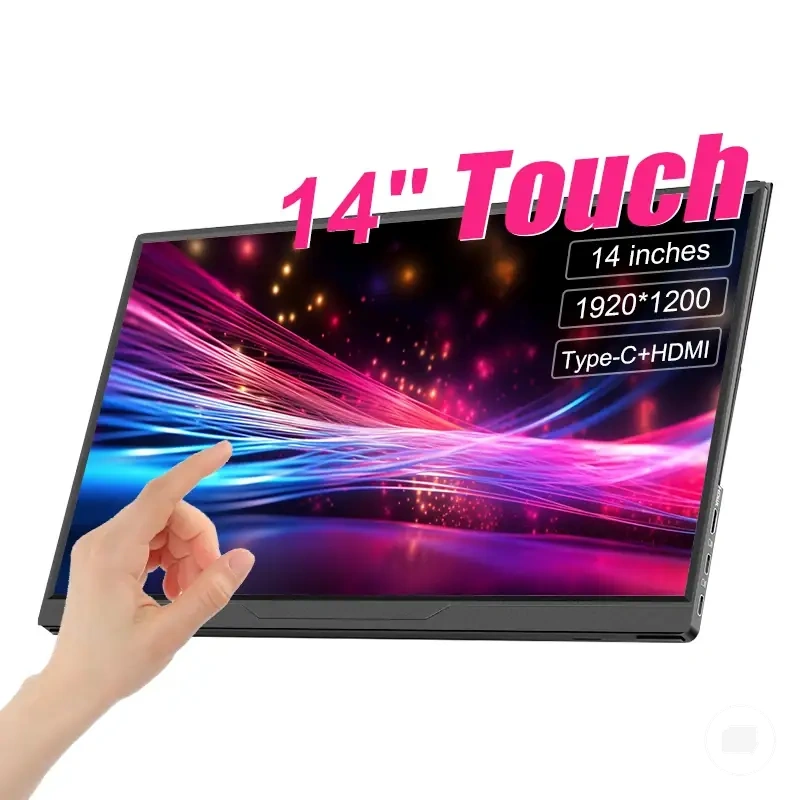 14 Zoll 1200p IPS Touch tragbarer Monitor mit USB-C und HDMI für Laptop, PC, Telefon, Switch, PlayStation und Xbox