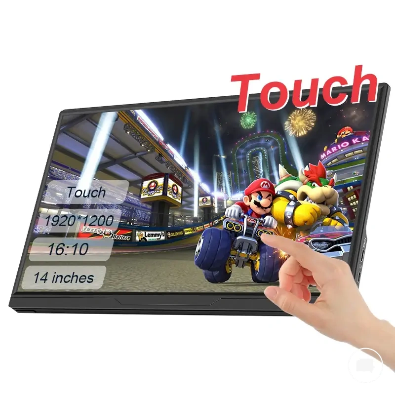 14, 15,6 und 16 Zoll Touch tragbarer Monitor mit IPS Panel für Telefon, Xbox, Switch, PlayStation und Laptop Erweiterung