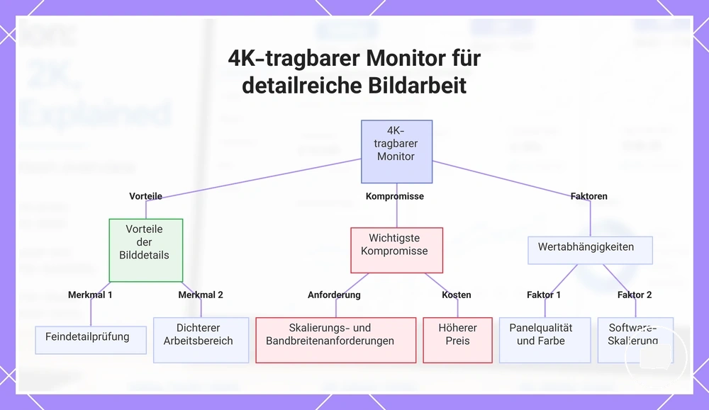 4K-tragbarer Monitor für detailreiche Bildarbeit