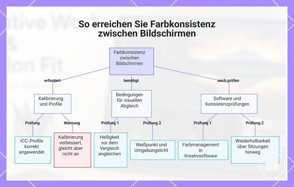 So erreichen Sie Farbkonsistenz zwischen Bildschirmen