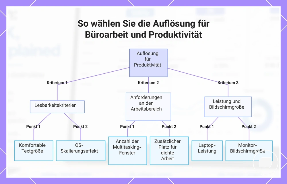 So wählen Sie die Auflösung für Büroarbeit und Produktivität