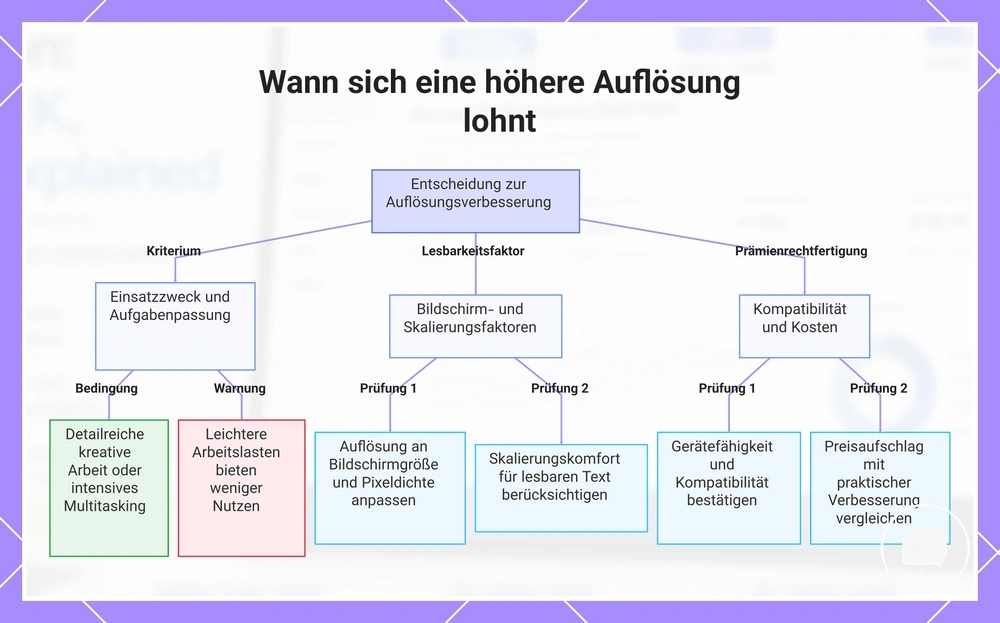 Wann sich eine höhere Auflösung lohnt