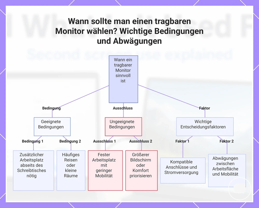 Wann sollte man einen tragbaren Monitor wählen? Wichtige Bedingungen und Abwägungen