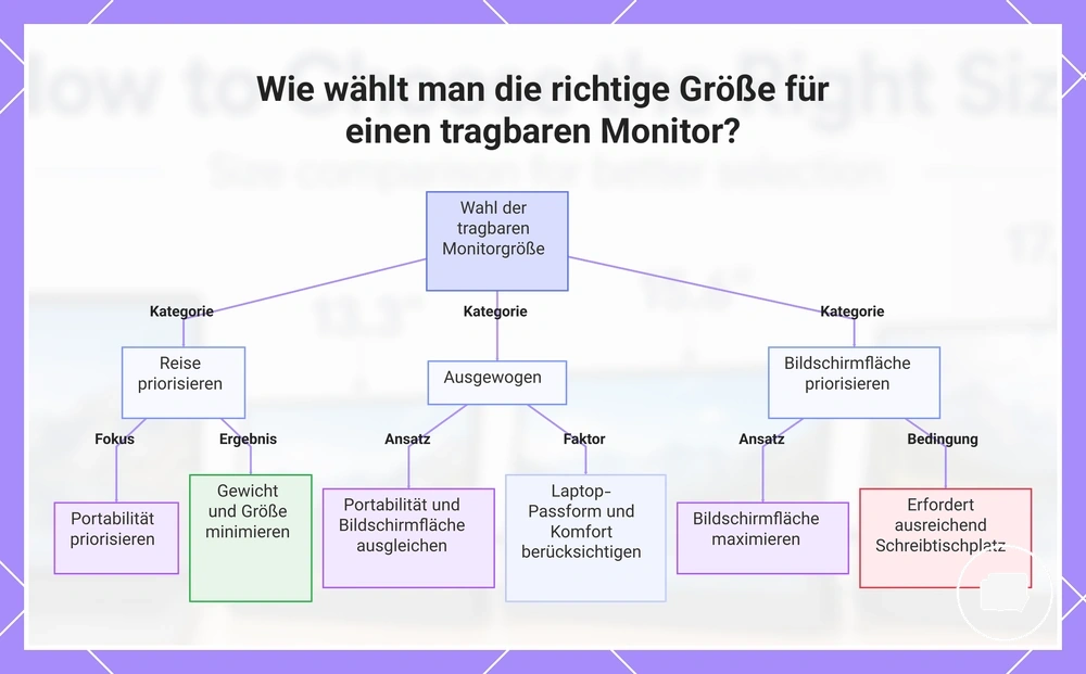 Wie wählt man die richtige Größe für einen tragbaren Monitor?
