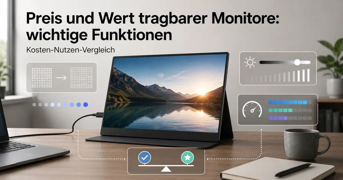 Funktionen tragbarer Monitore im Vergleich für Preis- und Wertentscheidungen