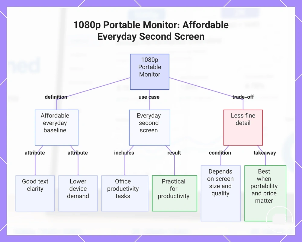 1080p Portable Monitor: Affordable Everyday Second Screen