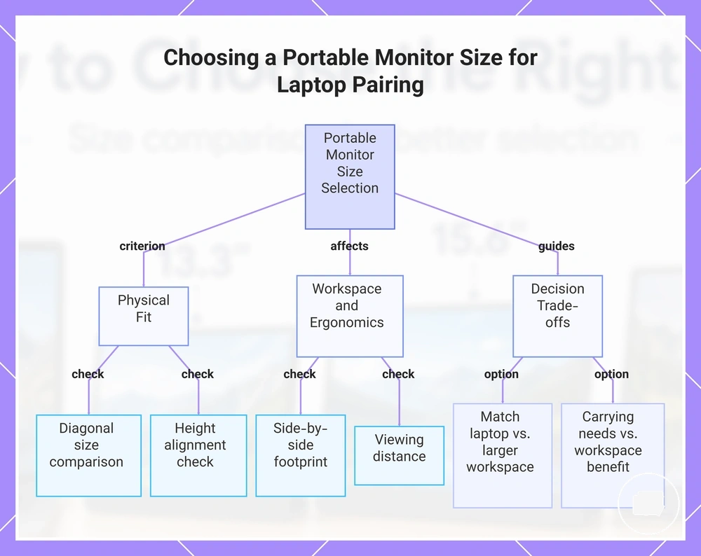 Choosing a Portable Monitor Size for Laptop Pairing