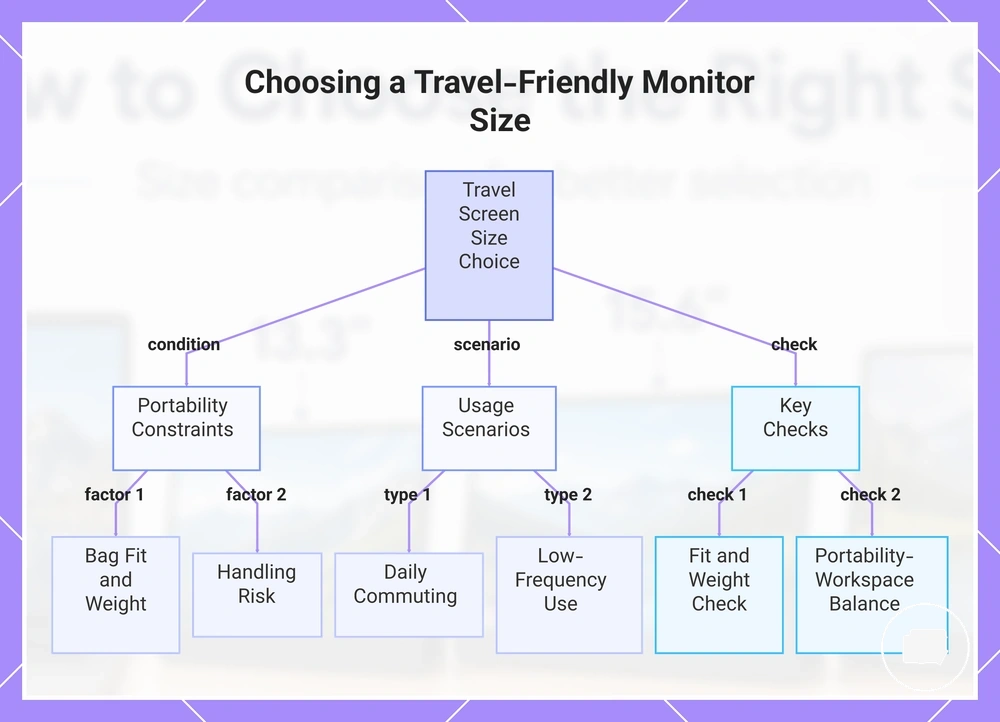 Choosing a Travel-Friendly Monitor Size