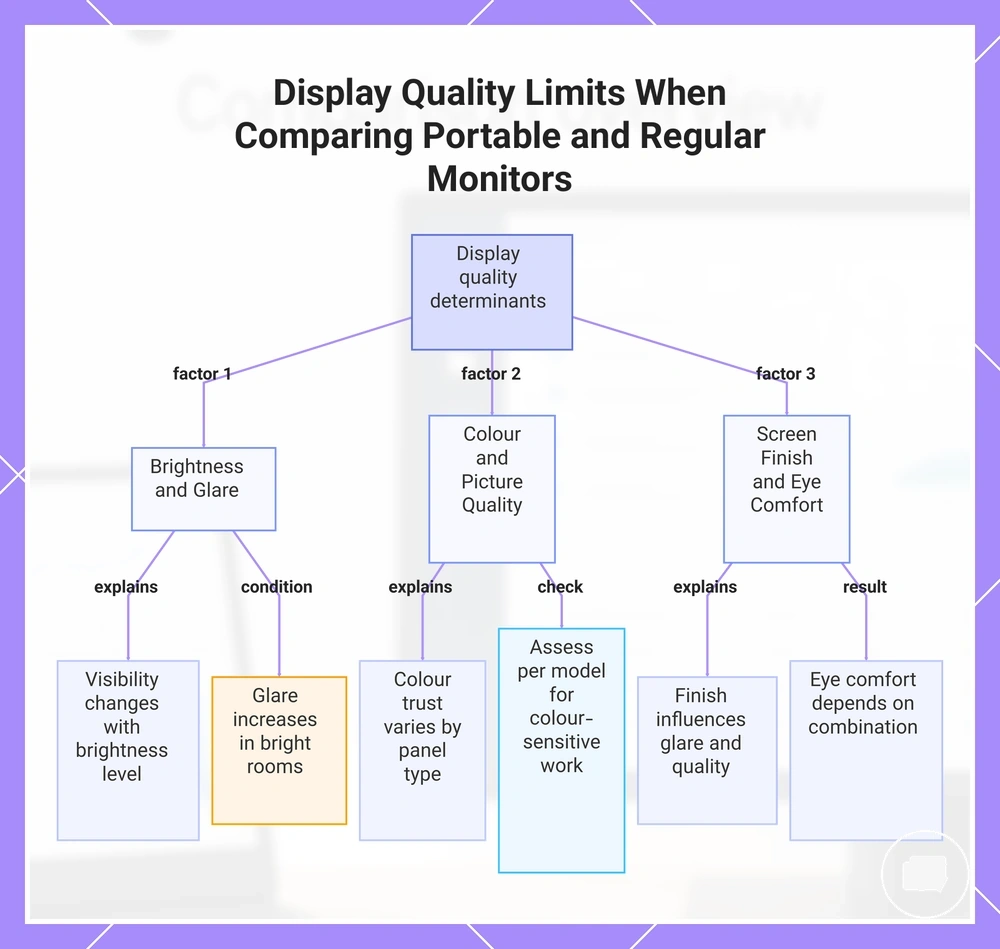 Display Quality Limits When Comparing Portable and Regular Monitors