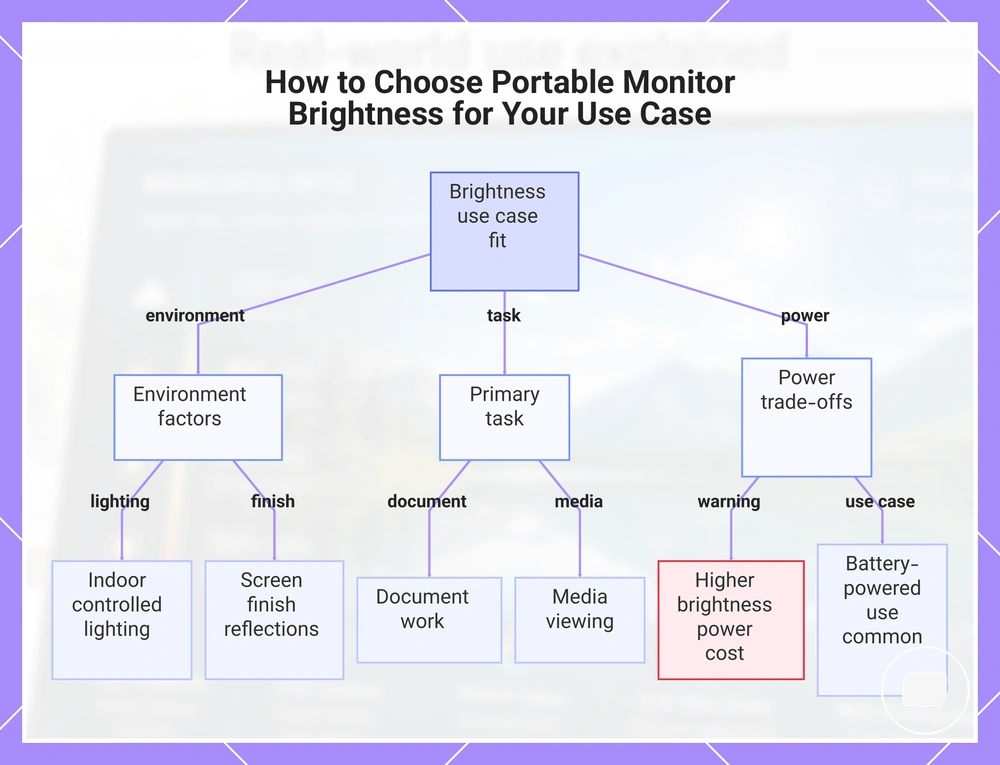 How to Choose Portable Monitor Brightness for Your Use Case