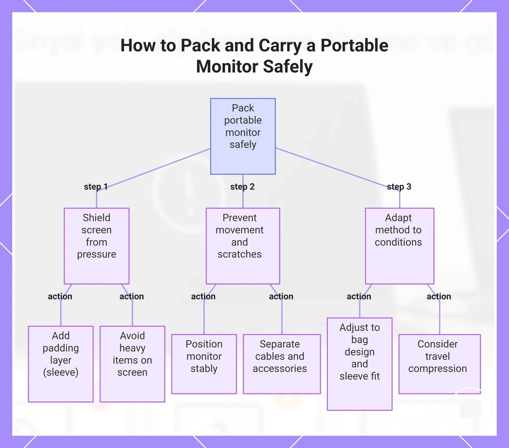 How to Pack and Carry a Portable Monitor Safely