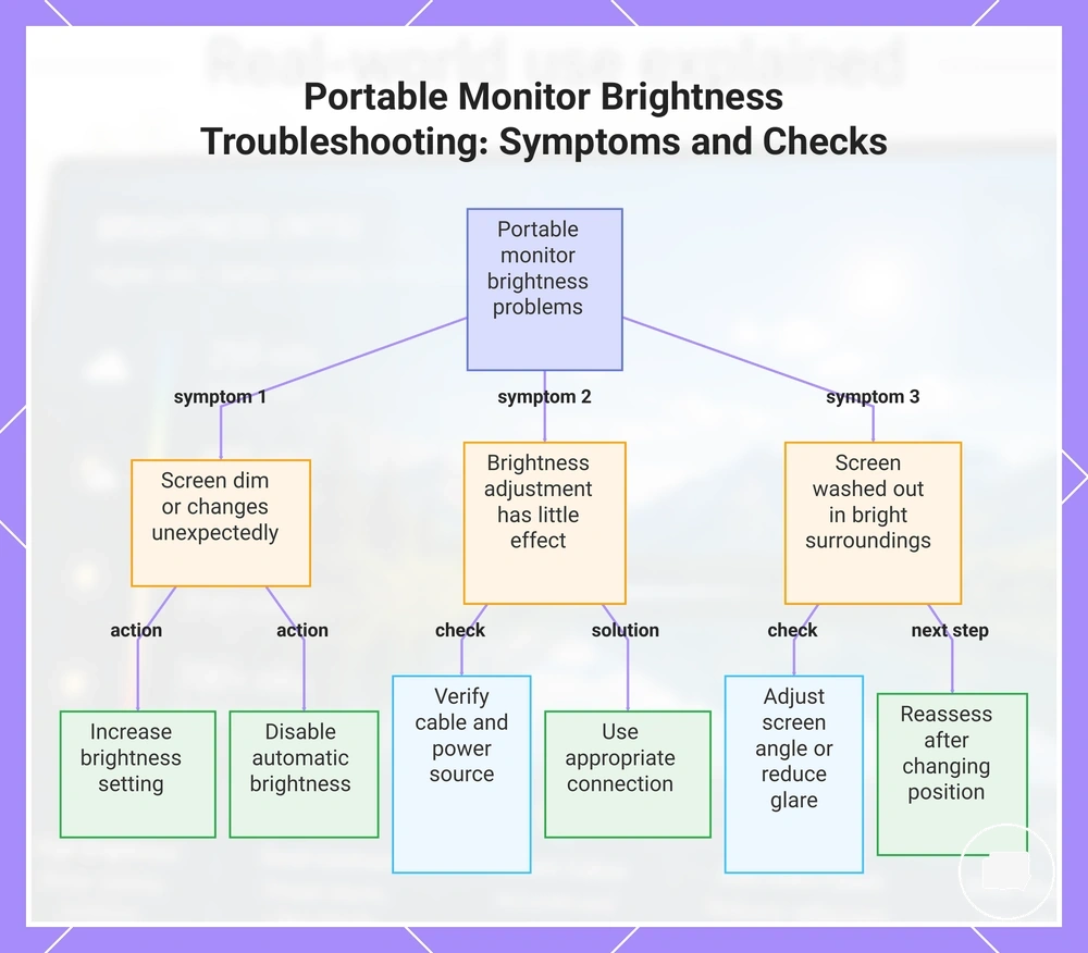 Portable Monitor Brightness Troubleshooting: Symptoms and Checks