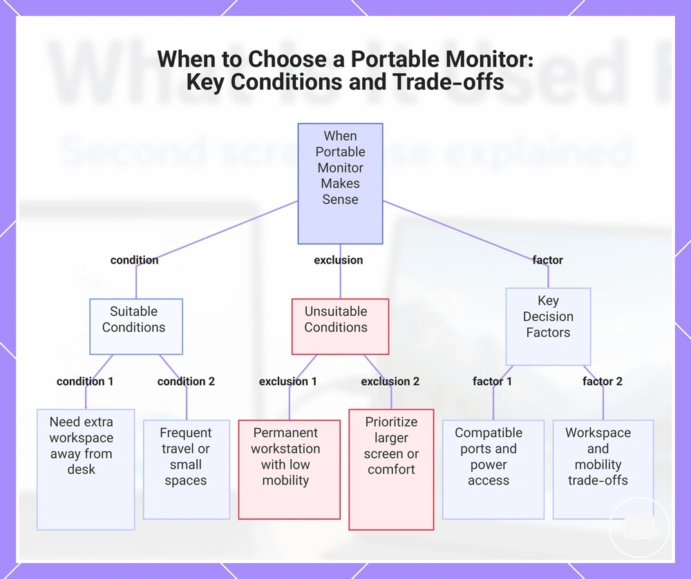 When to Choose a Portable Monitor: Key Conditions and Trade-offs