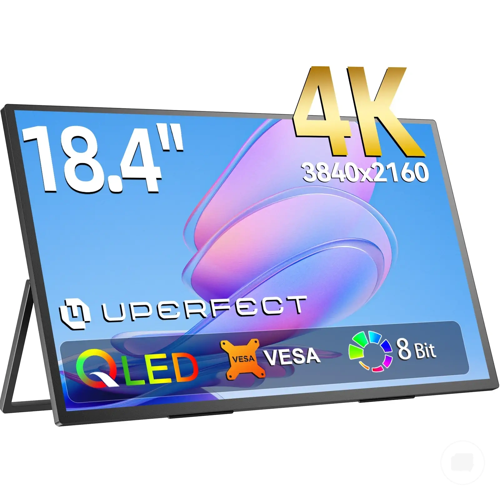 Monitor portátil QLED 4K de 18,4 pulgadas con conexiones USB-C y HDMI