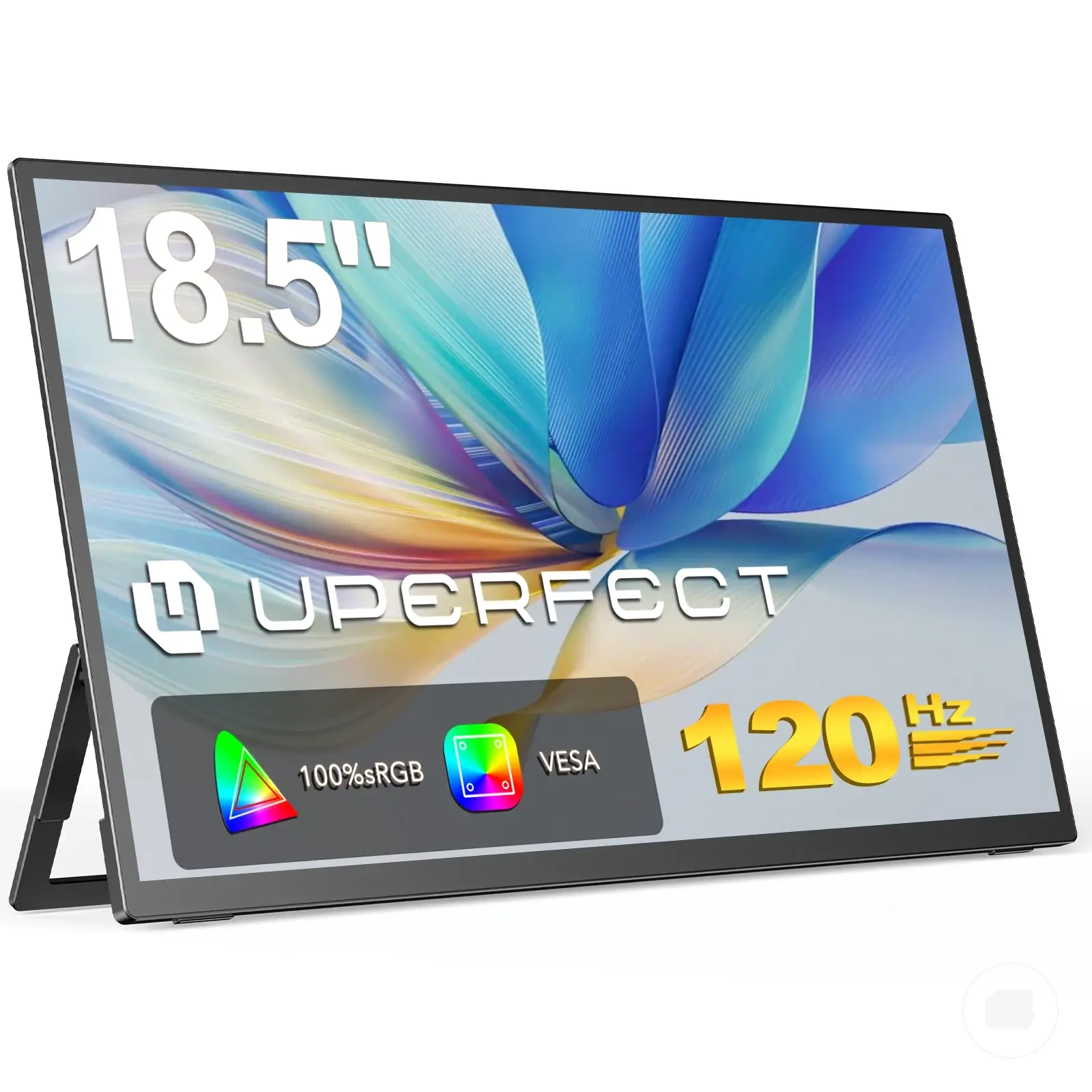 Monitor portátil de 18,5 pulgadas y 120Hz con pantalla IPS, USB-C, HDMI, VESA y soporte ajustable