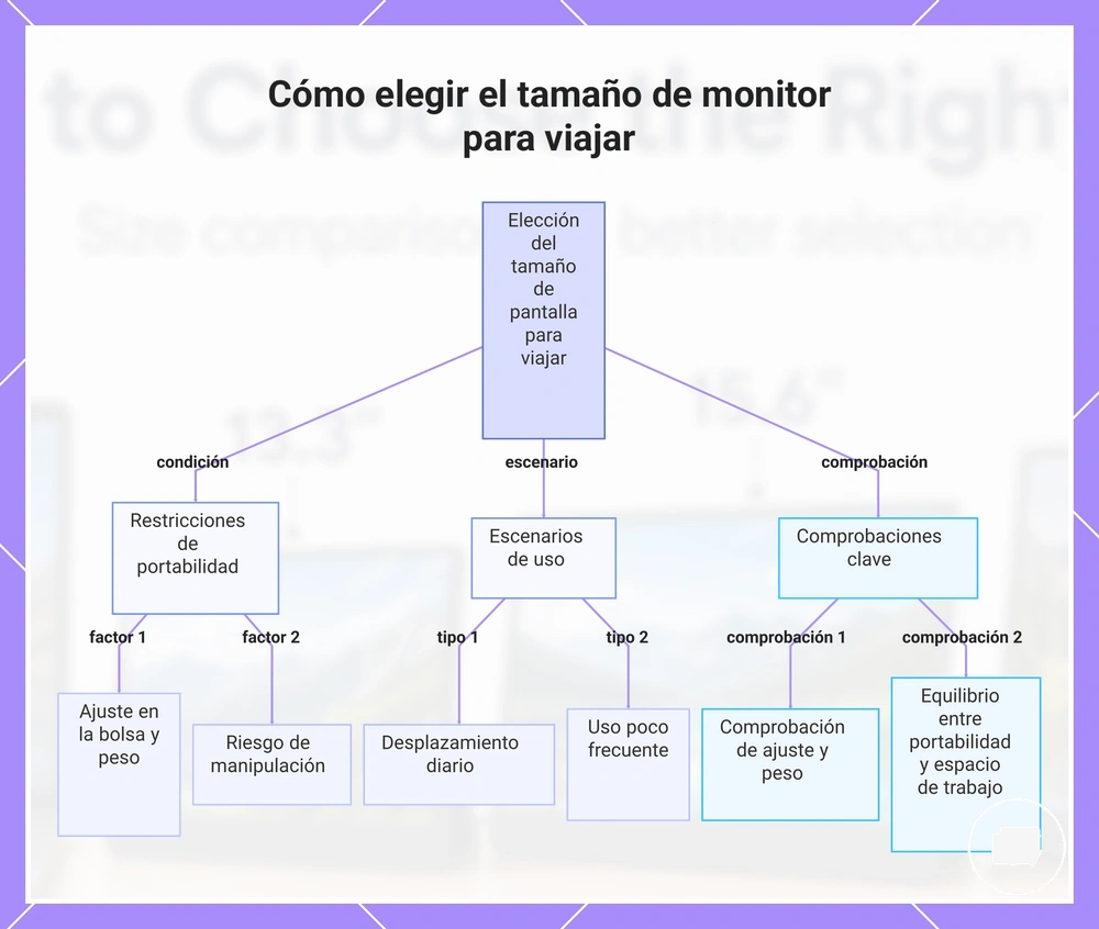 Cómo elegir el tamaño de monitor para viajar