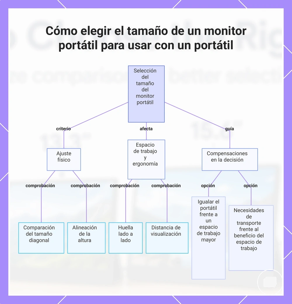 Cómo elegir el tamaño de un monitor portátil para usar con un portátil