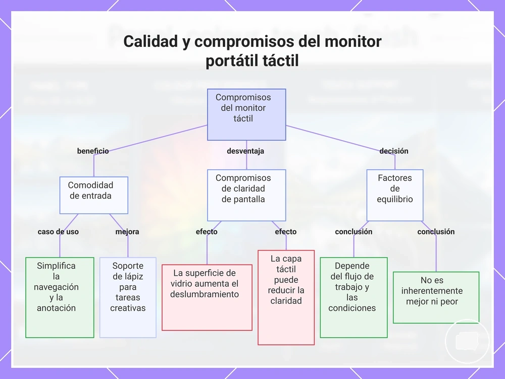 Calidad y compromisos del monitor portátil táctil