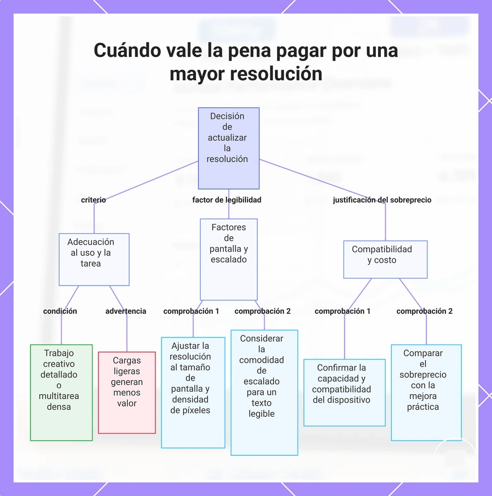 Cuándo vale la pena pagar por una mayor resolución