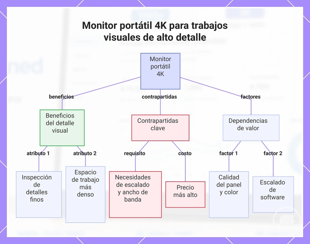 Monitor portátil 4K para trabajos visuales de alto detalle