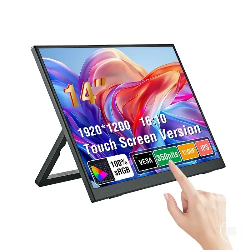 Moniteur portable tactile de 14 pouces avec 100 pour cent sRGB et luminosité 400cd pour Xbox, PlayStation, Switch et ordinateur portable