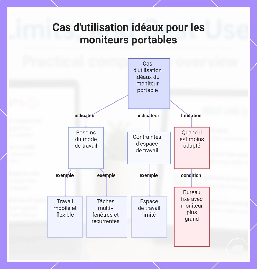 Cas d'utilisation idéaux pour les moniteurs portables