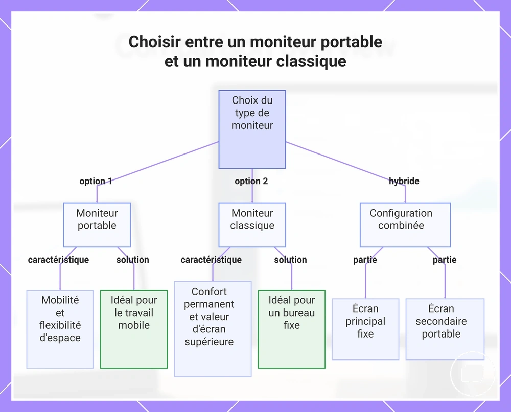 Choisir entre un moniteur portable et un moniteur classique