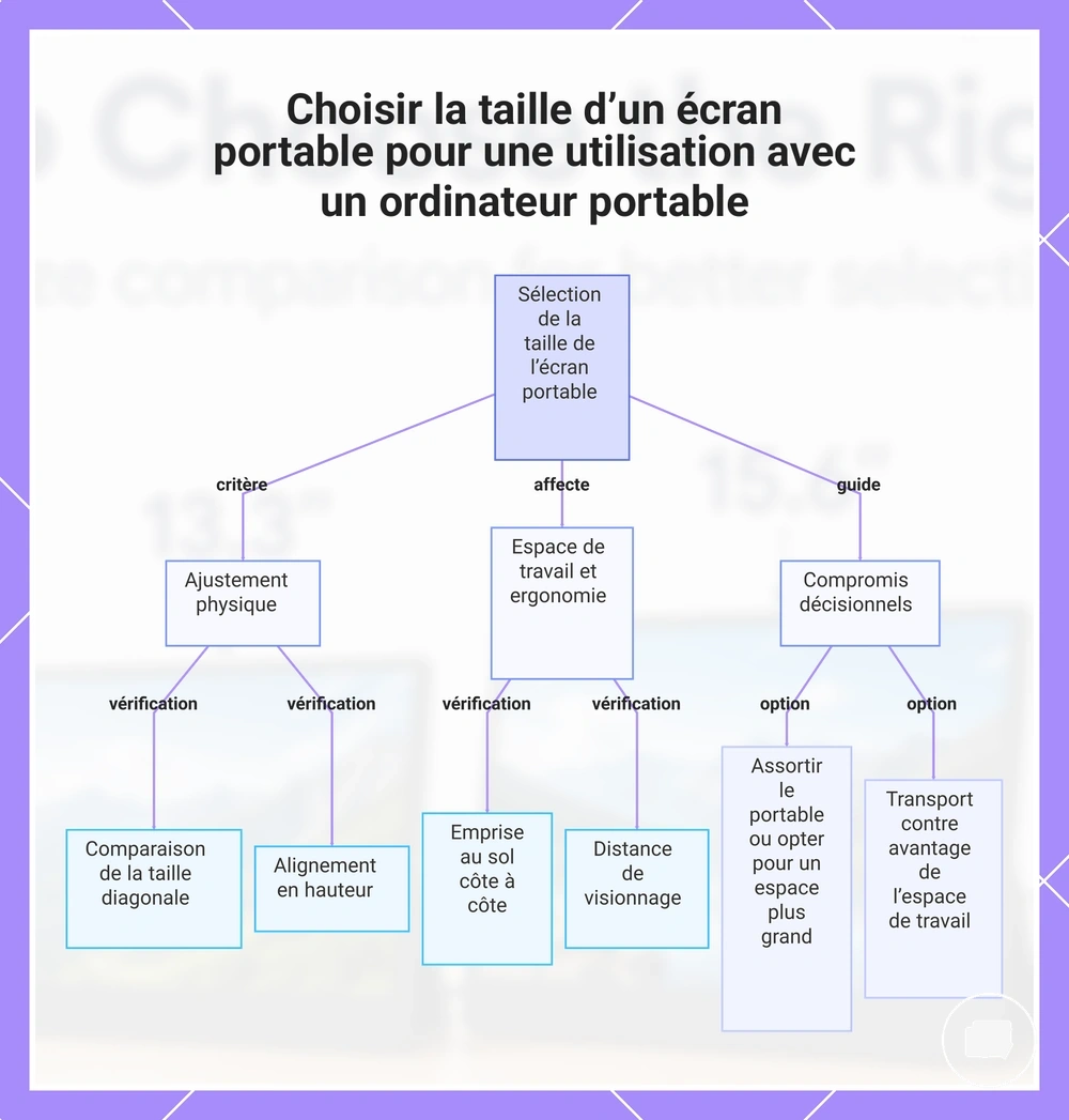 Choisir la taille d’un écran portable pour une utilisation avec un ordinateur portable
