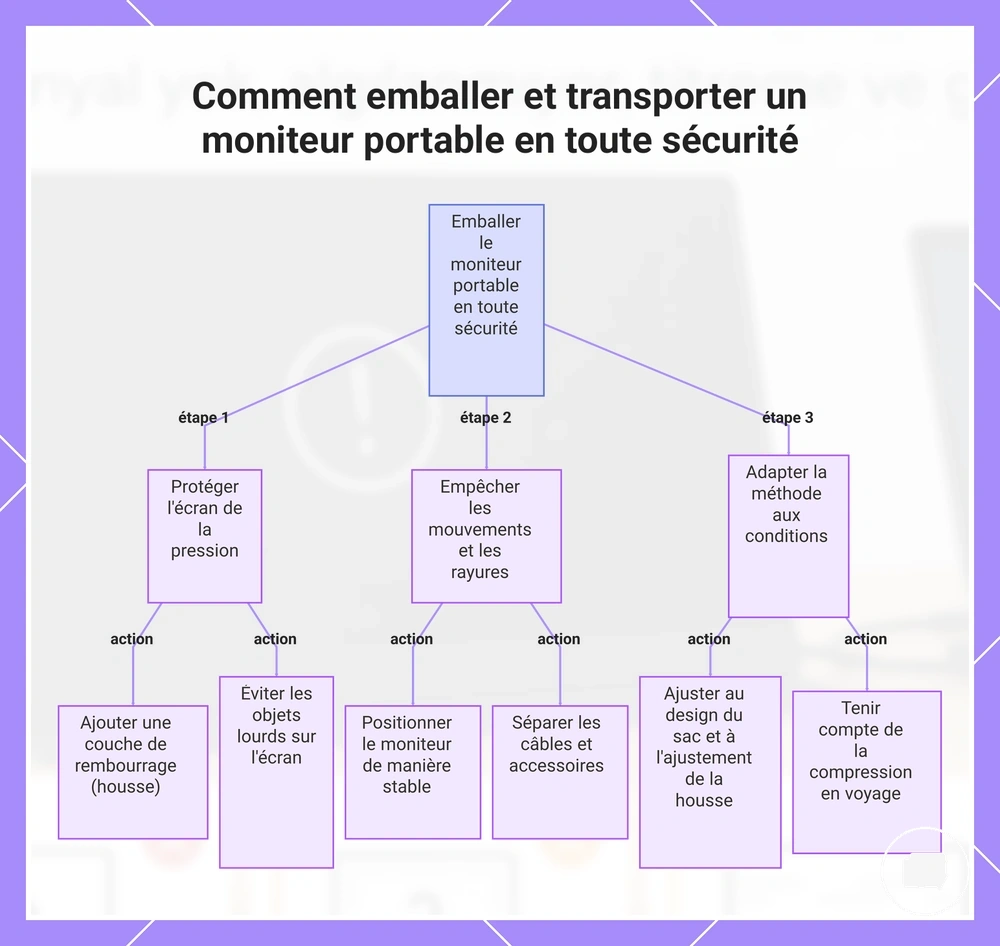 Comment emballer et transporter un moniteur portable en toute sécurité