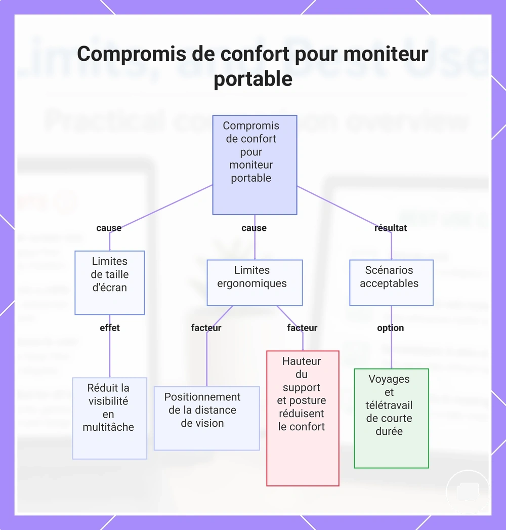 Compromis de confort pour moniteur portable