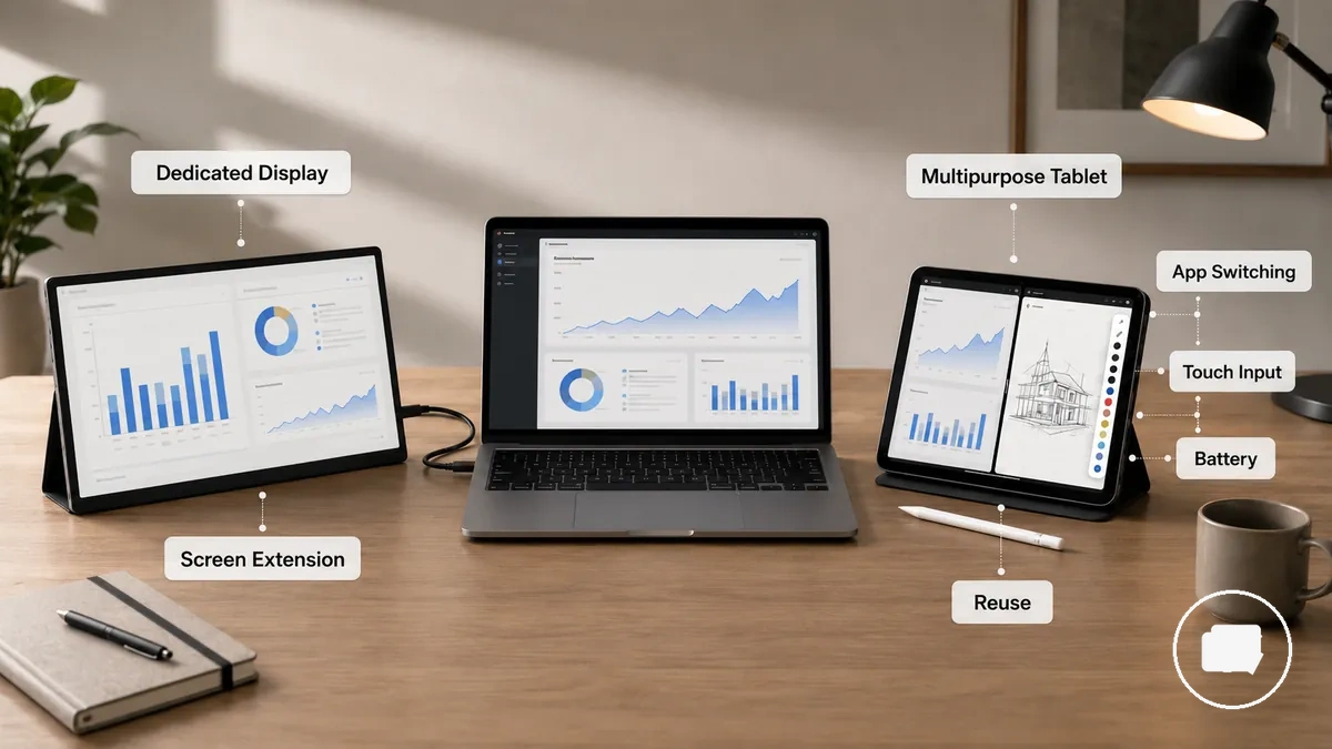 Modes miroir, extension et second écran par application