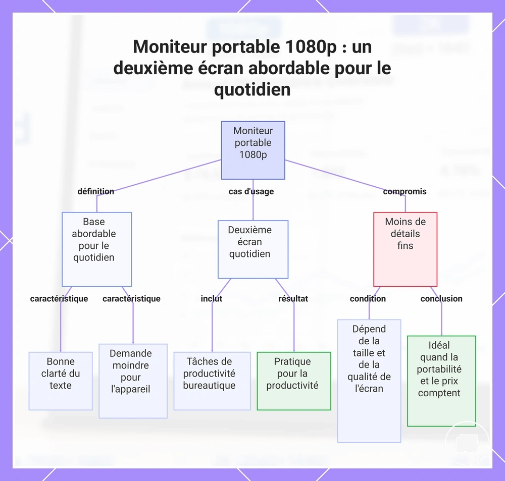 Moniteur portable 1080p : un deuxième écran abordable pour le quotidien