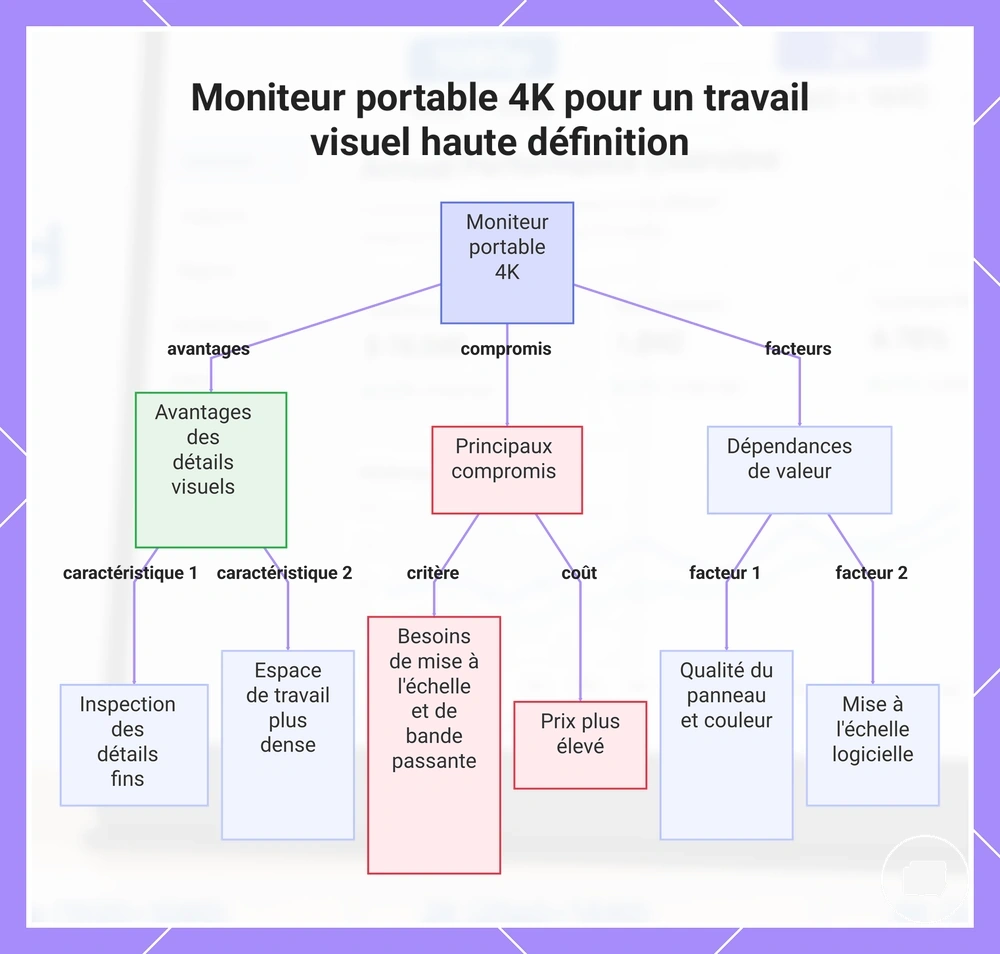 Moniteur portable 4K pour un travail visuel haute définition