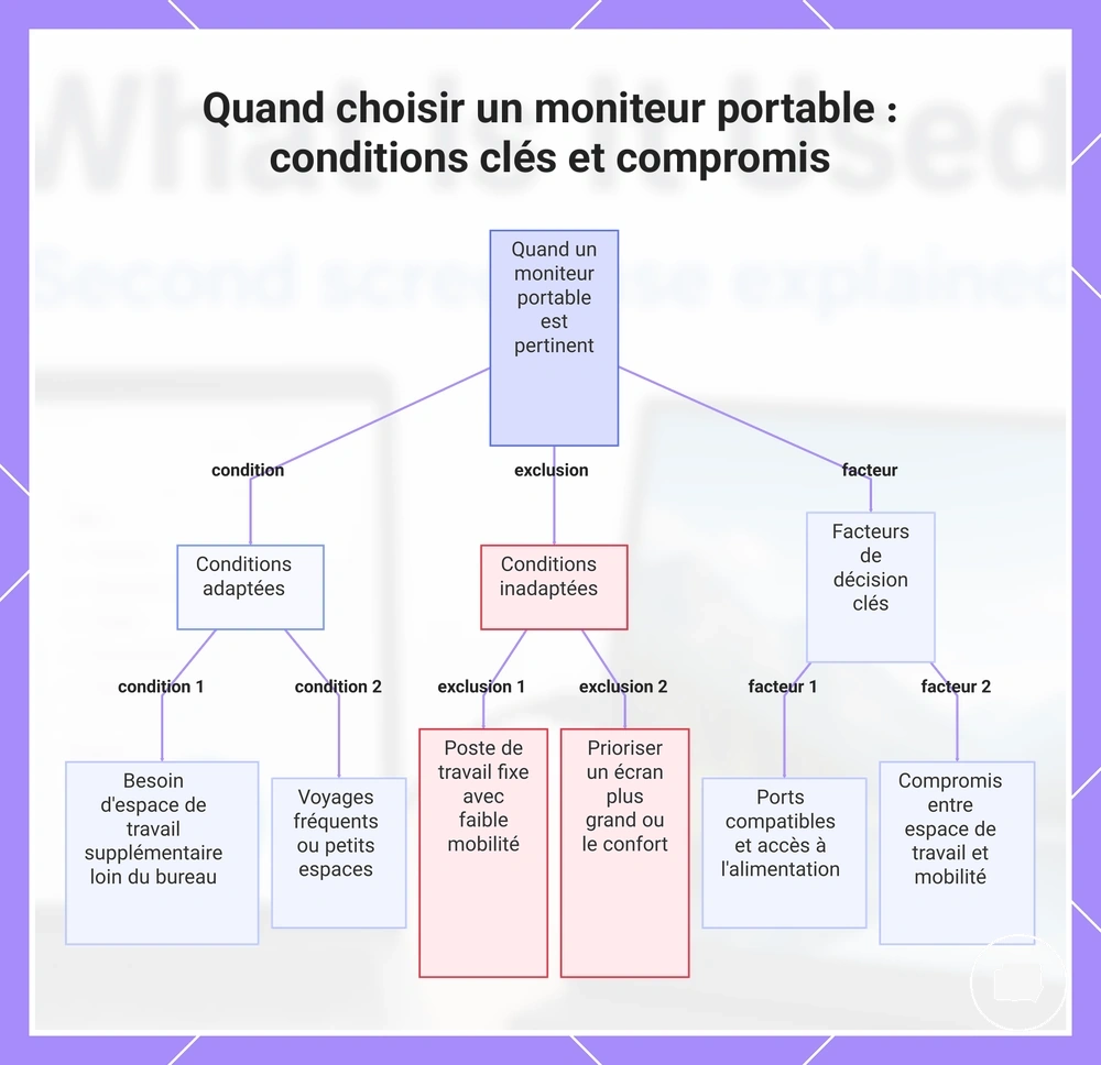 Quand choisir un moniteur portable : conditions clés et compromis