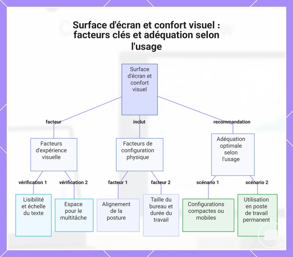 Surface d'écran et confort visuel : facteurs clés et adéquation selon l'usage