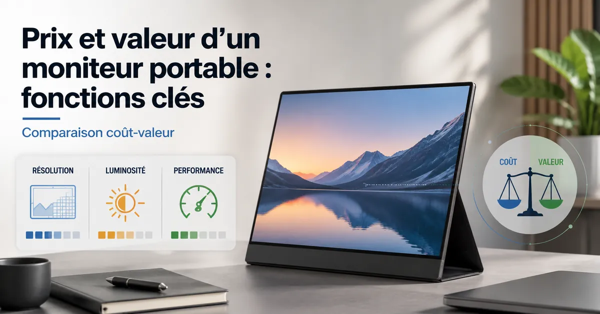 Comparaison des fonctionnalités d’un moniteur portable pour évaluer le rapport qualité-prix