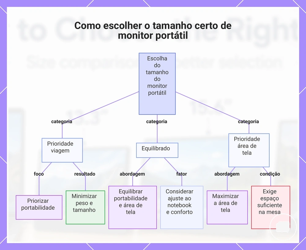 Como escolher o tamanho certo de monitor portátil