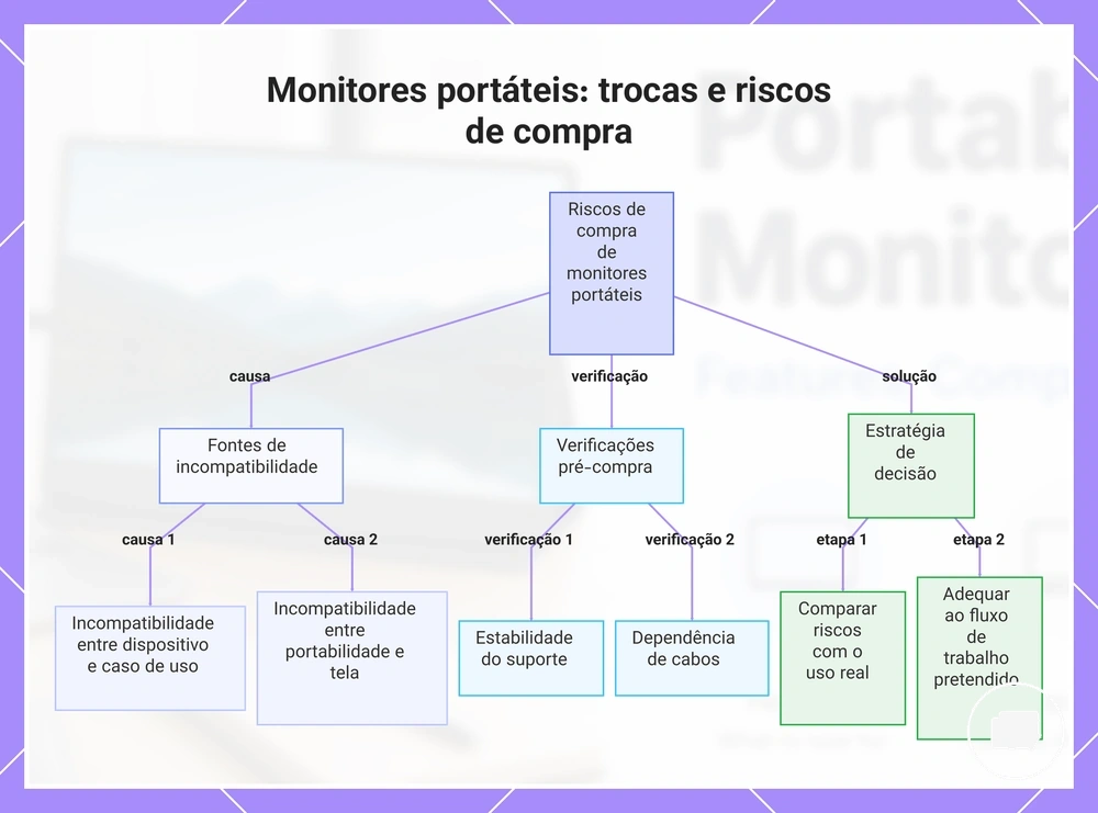 Monitores portáteis: trocas e riscos de compra