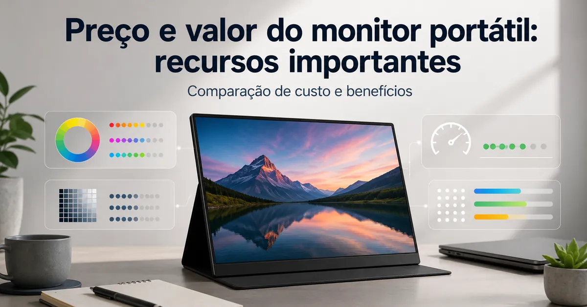 Recursos de monitor portátil comparados para decisões de preço e valor