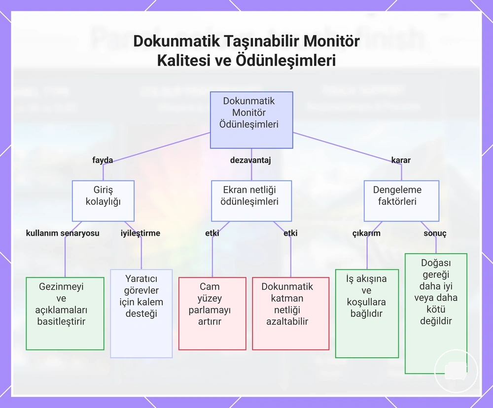 Dokunmatik Taşınabilir Monitör Kalitesi ve Ödünleşimleri