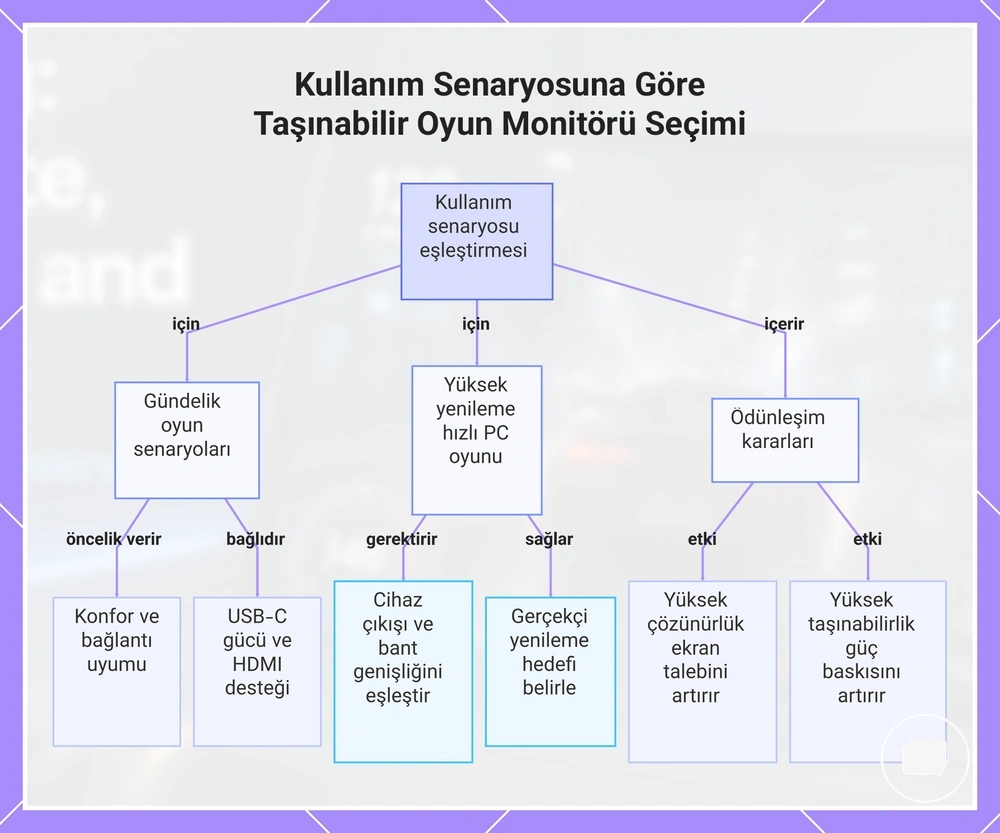 Kullanım Senaryosuna Göre Taşınabilir Oyun Monitörü Seçimi