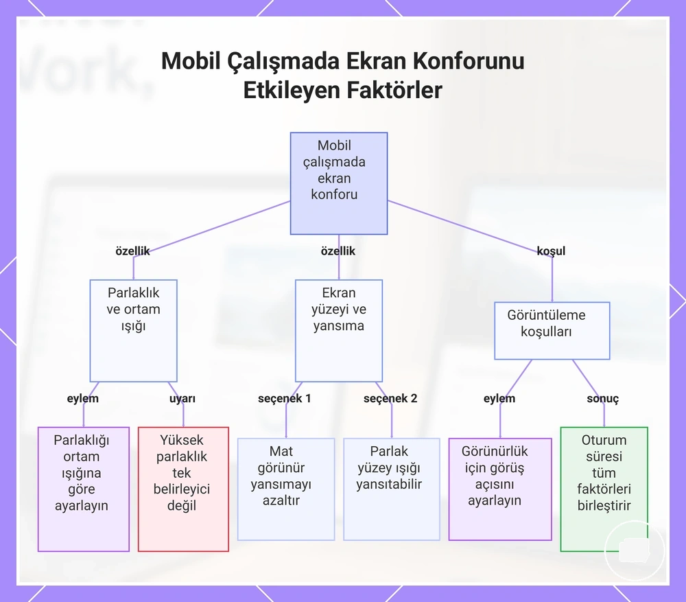 Mobil Çalışmada Ekran Konforunu Etkileyen Faktörler