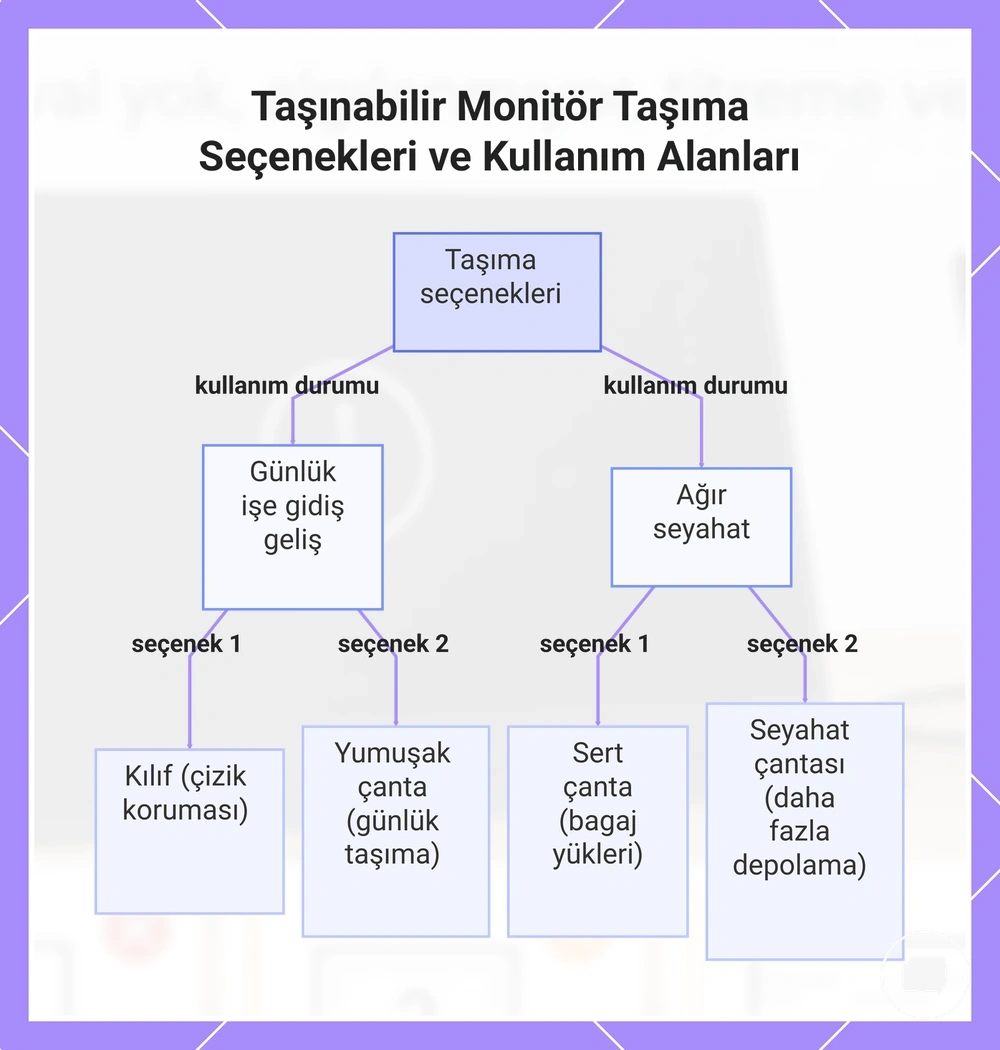 Taşınabilir Monitör Taşıma Seçenekleri ve Kullanım Alanları